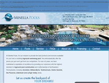 Tablet Screenshot of minellapools.com